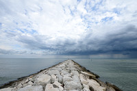 Storm boven de Adriatische zee