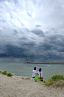 Storm boven de Adriatische zee